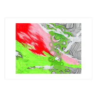 Green and Pink Spill (Print Only)