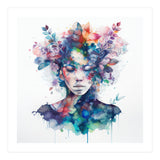Watercolor Tropical Woman #16 (Print Only) thumbnail
