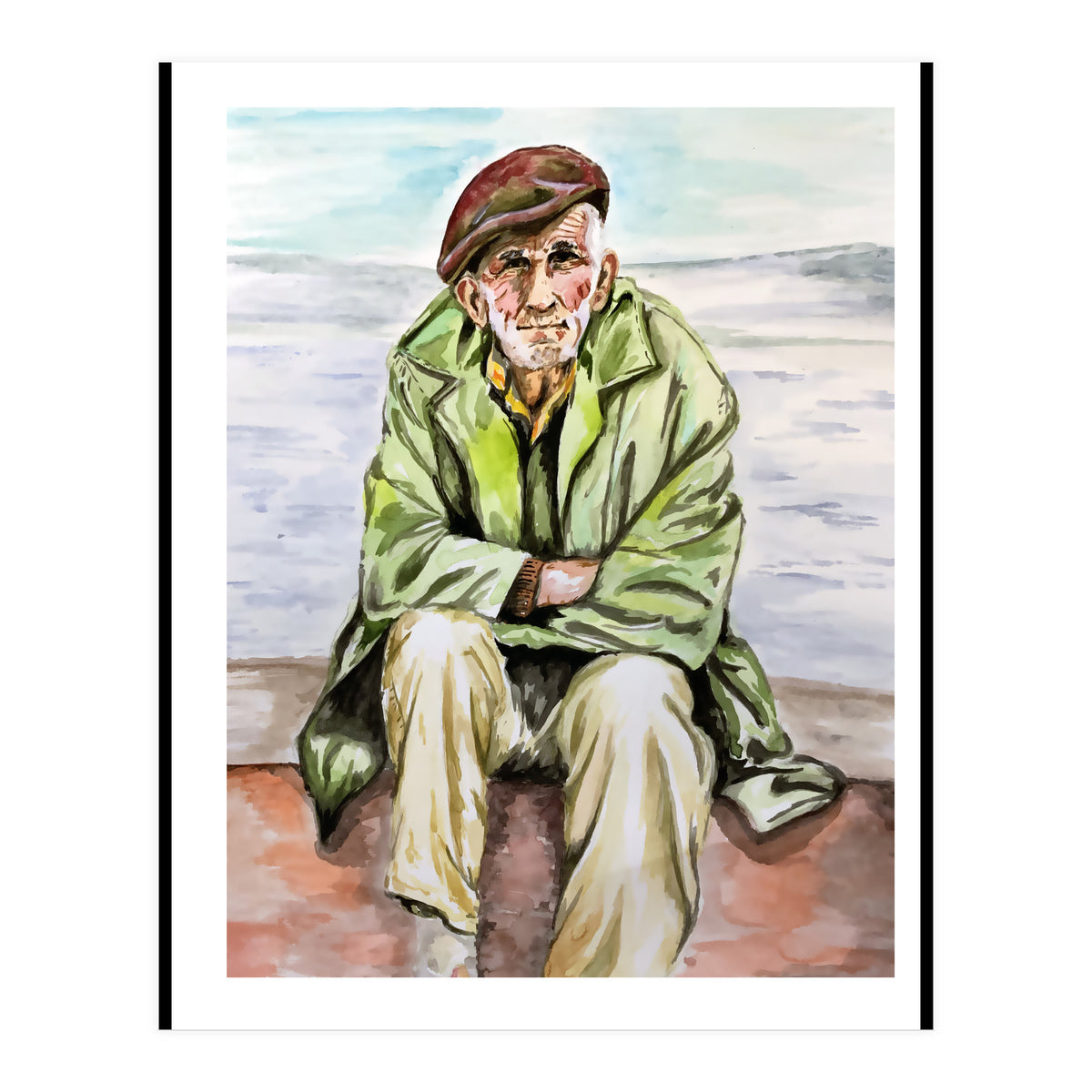 On the beach  (Print Only)