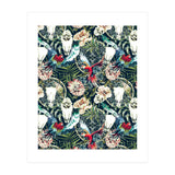 Dark pattern boho skull tropical  (Print Only) thumbnail