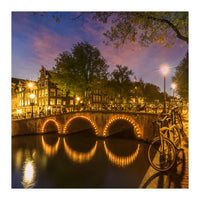 AMSTERDAM Idyllic nightscape from Keizersgracht  (Print Only)