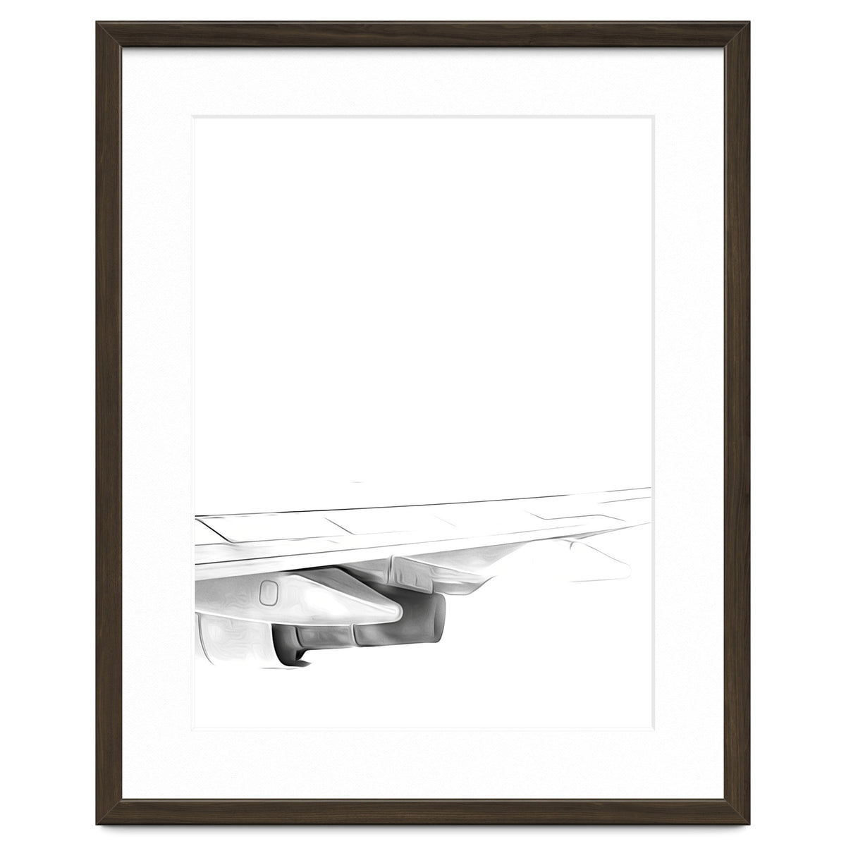 Black and White Airplane