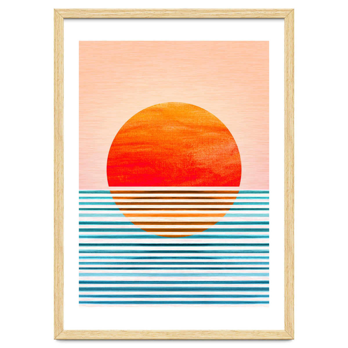 Geometric Minimalist Sunset