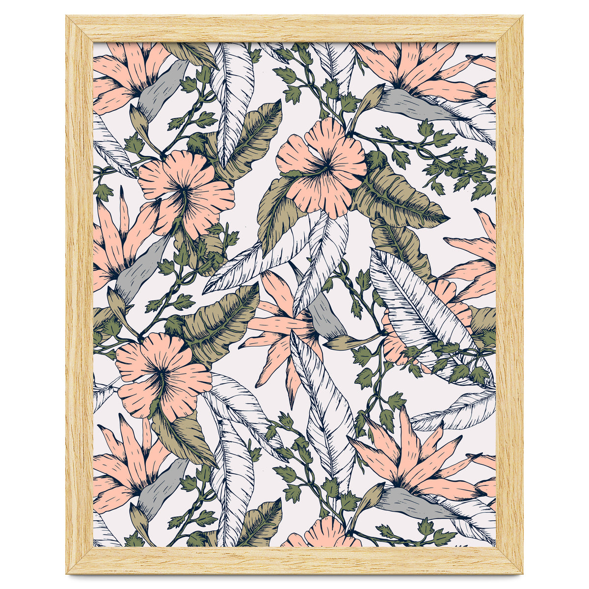 Tropical pattern pastel