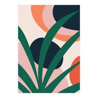 Abstract Mid Century Modern Scandinavian Leaf (Print Only)
