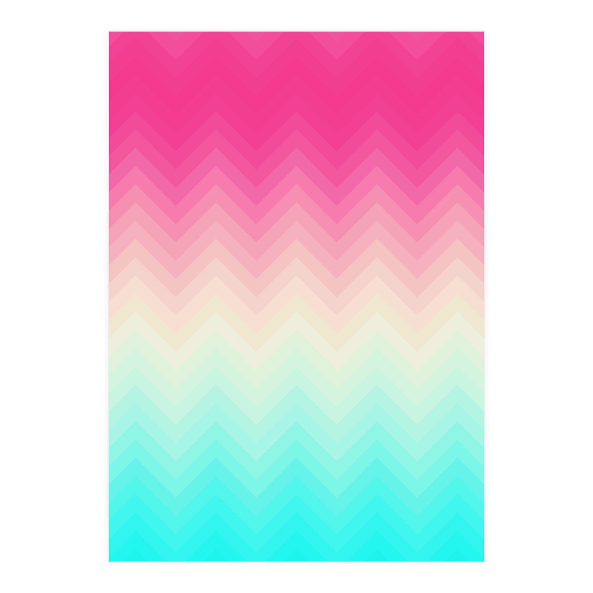 Chevron pink and blue (Print Only)