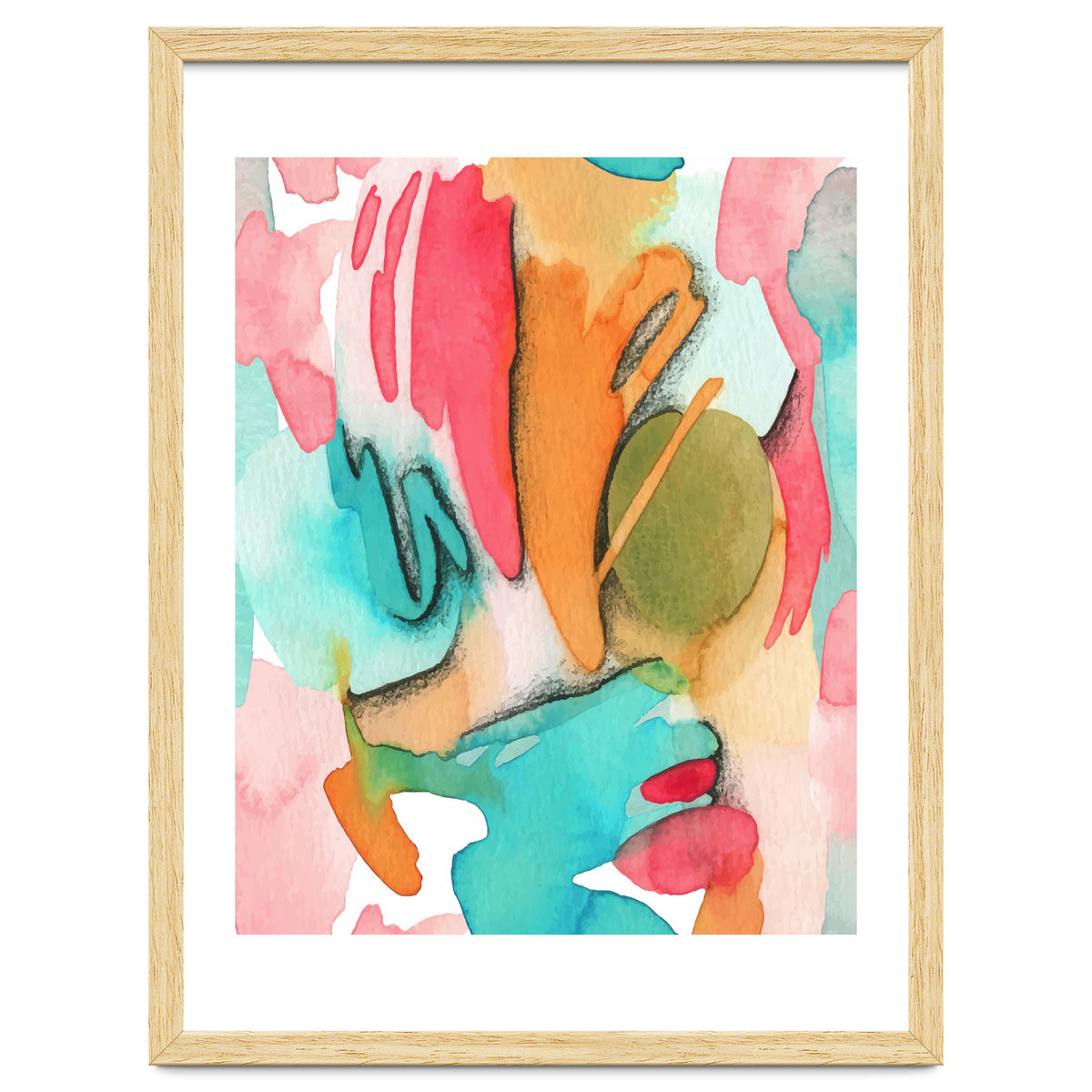 Abstract Watercolor Art