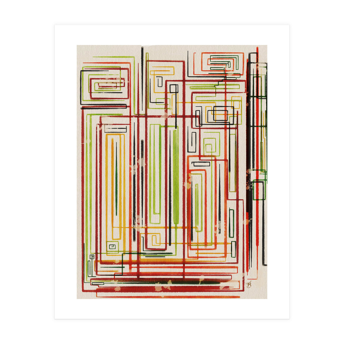 Stuck In Lines (Print Only)