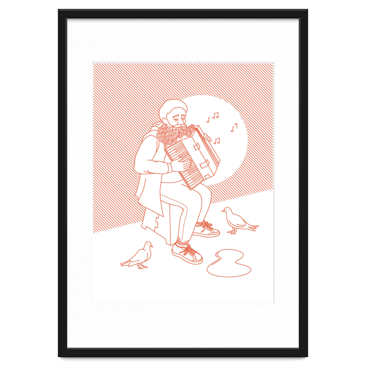 "For Love Not Money" in Orange