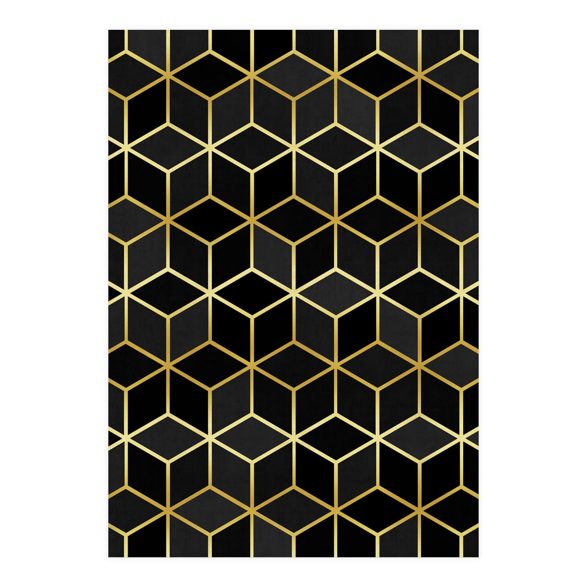 Colorful and golden pattern IV (Print Only)