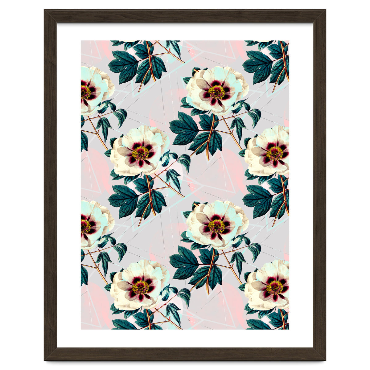 Flowery blooming with geometric