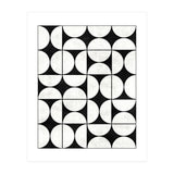 Mid-Century Modern Pattern No.2 - Black and White Concrete (Print Only) thumbnail