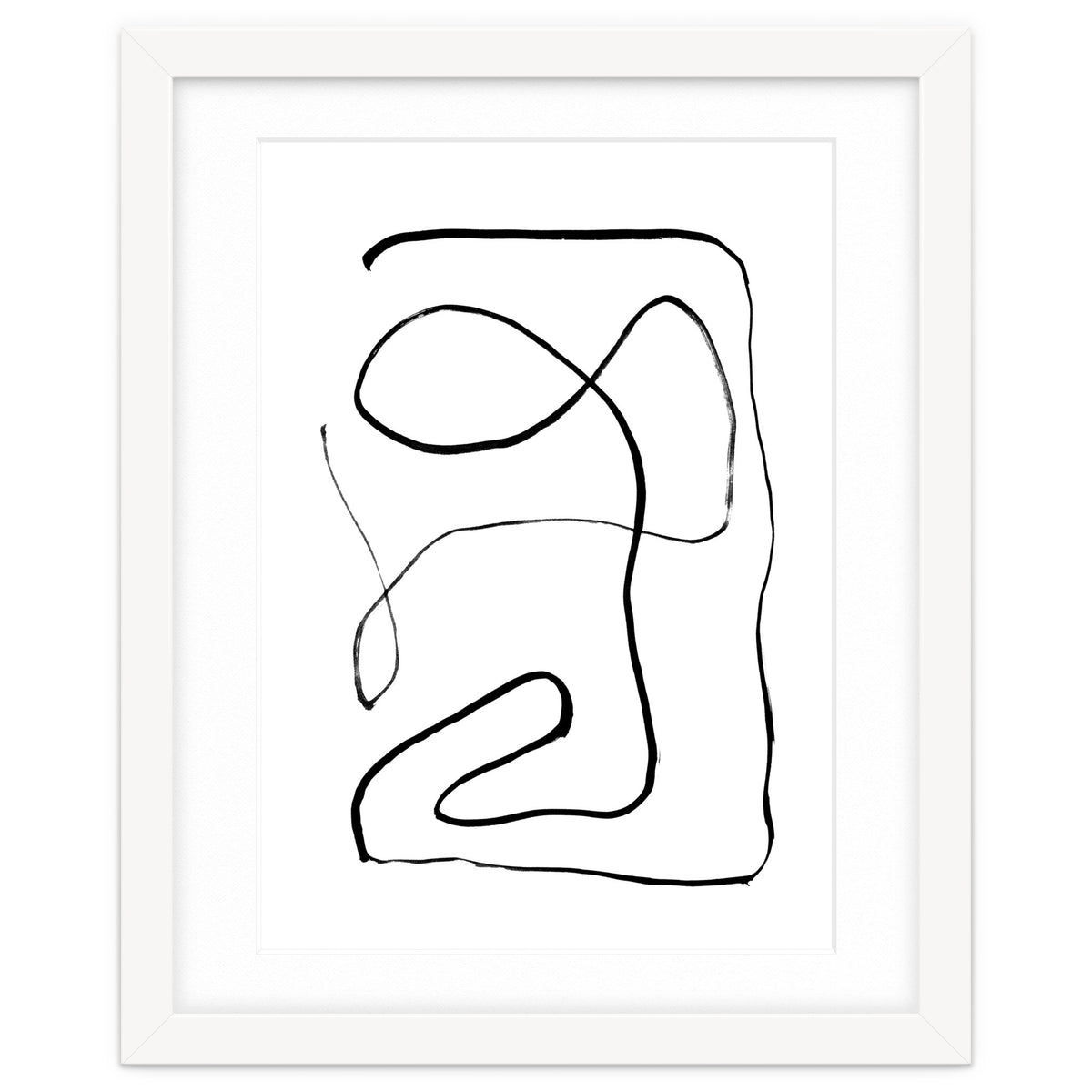 Mid-Century Line Art Print #2