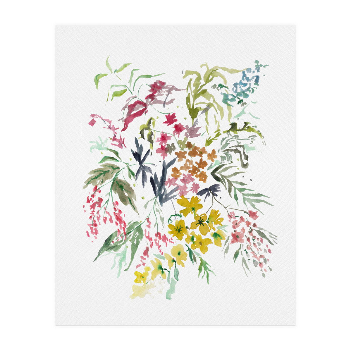 Autumn Bush Watercolour (Print Only)