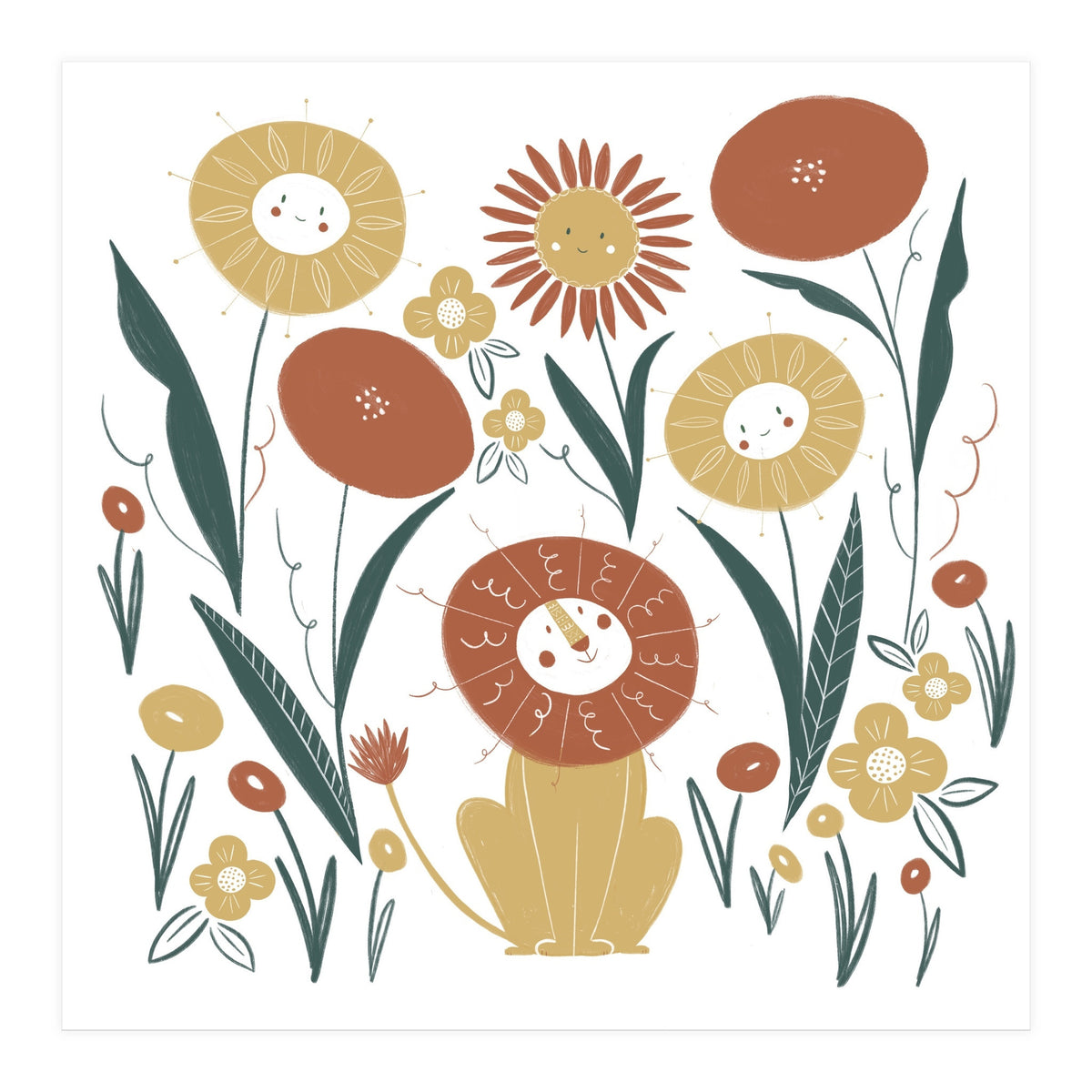 Lion & Friends (Print Only)