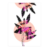 Pink Plants on Coral (Print Only) thumbnail