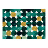 Dots pattern - emerald green and gold (Print Only) thumbnail