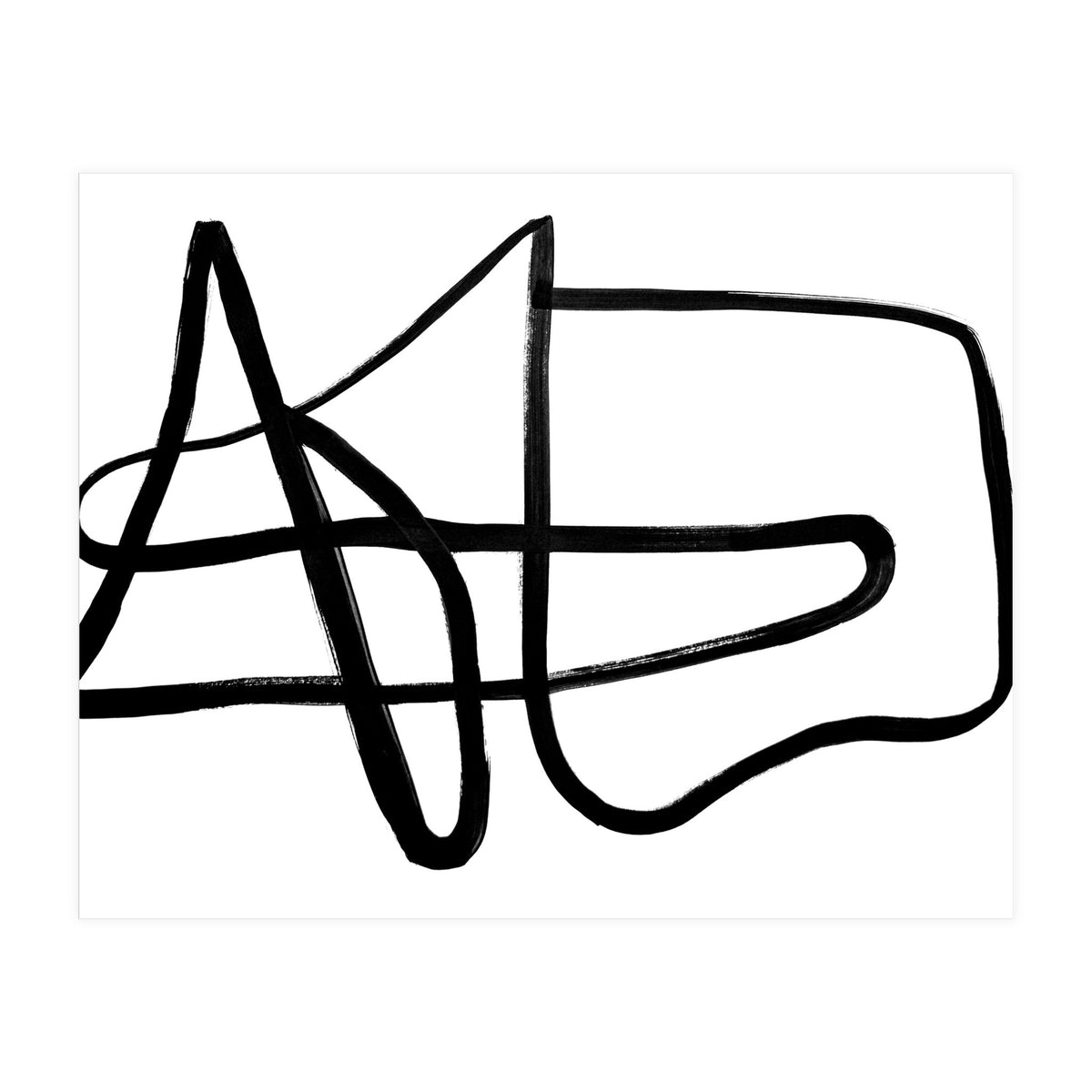 Black and White Line Art #1 (Print Only)