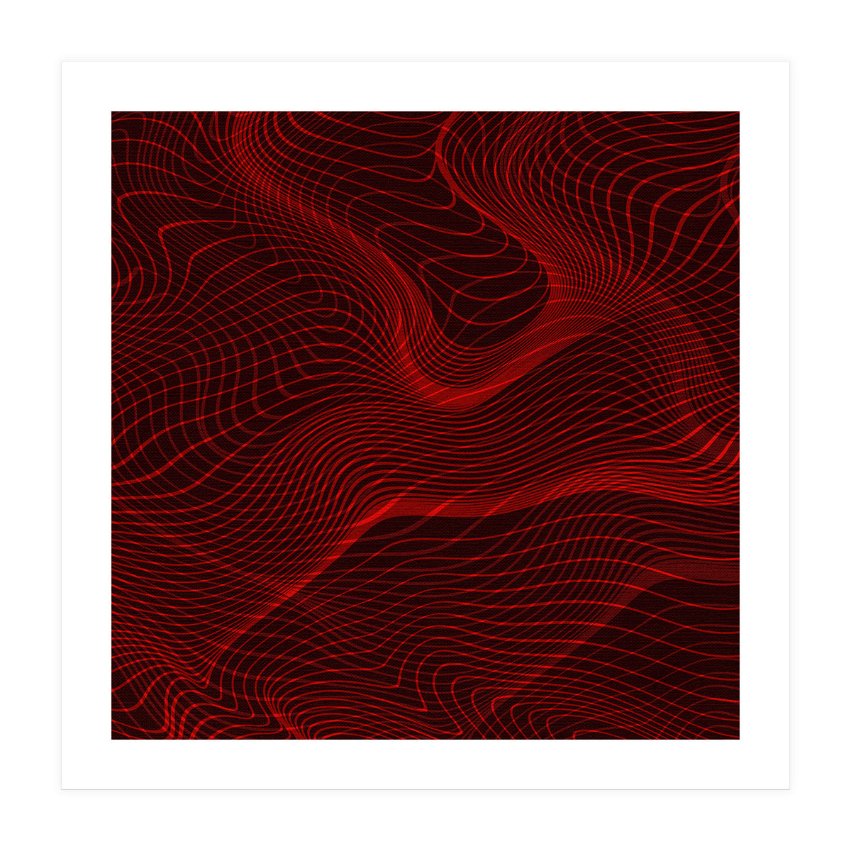 Waves Red (Print Only)