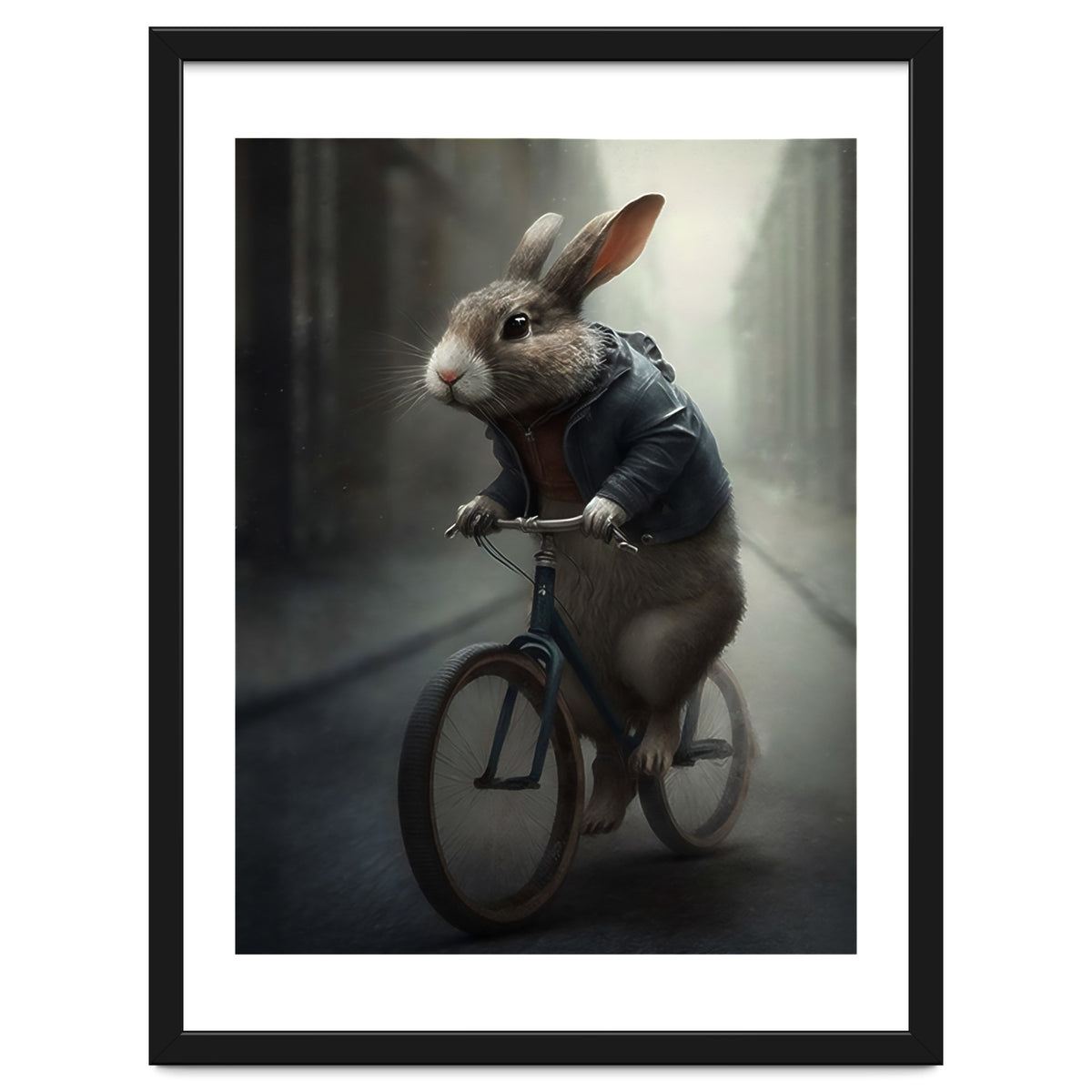 Rabbit Riding a Bicycle