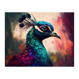 Peacock Bright Modern Painting (Print Only) thumbnail