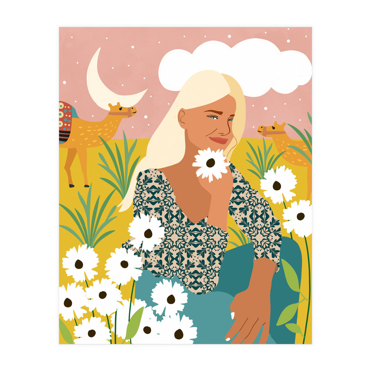 Patience & Humor Are The Two Camels That Can Take You Through Any Desert (Print Only)