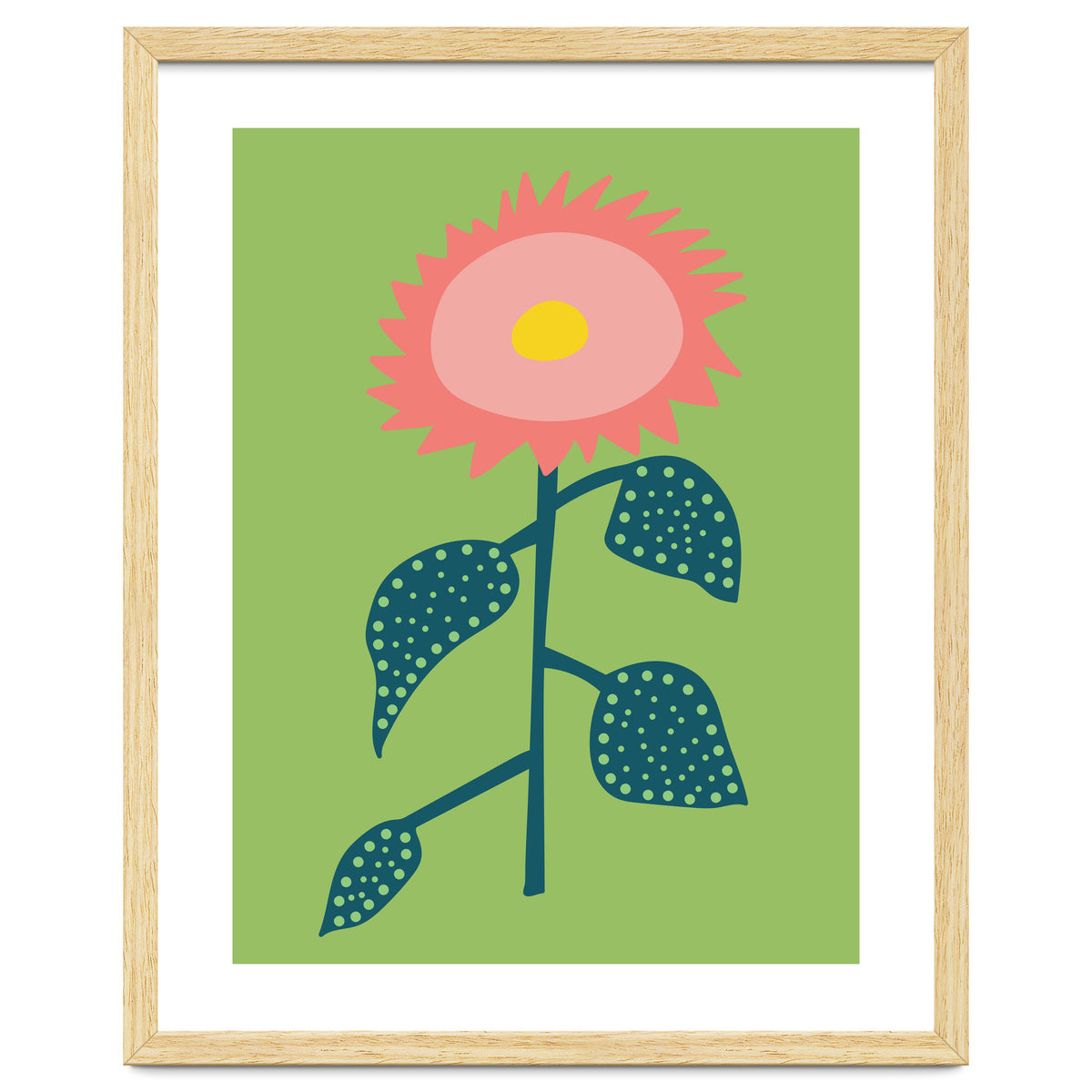 Abstract Sunflower Art