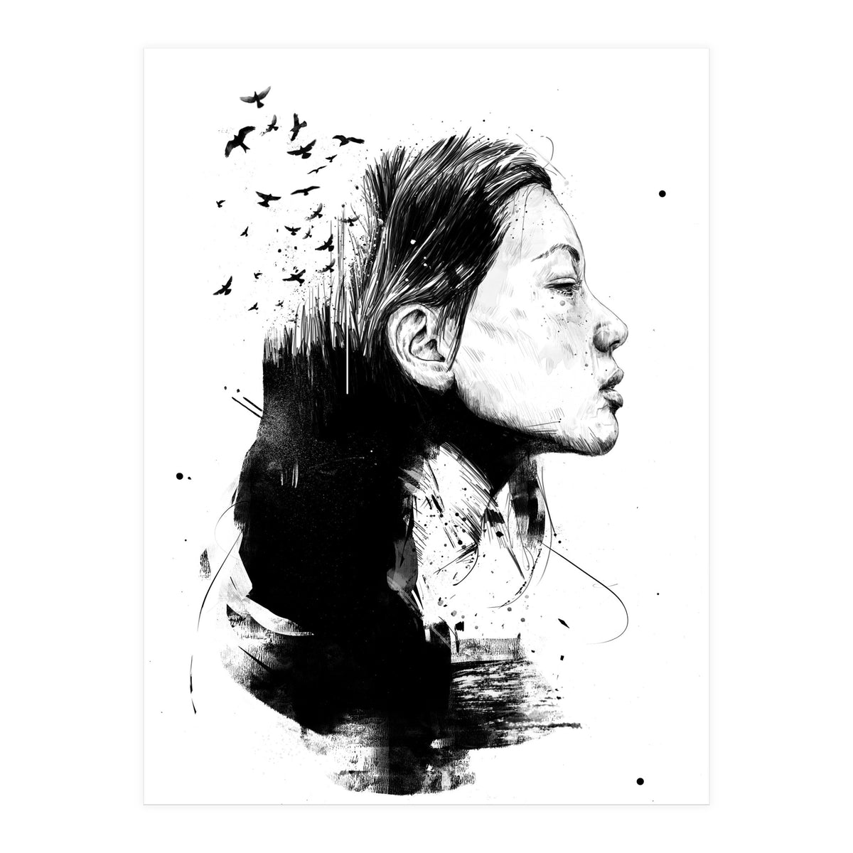 Open Your Mind (Bw) (Print Only)