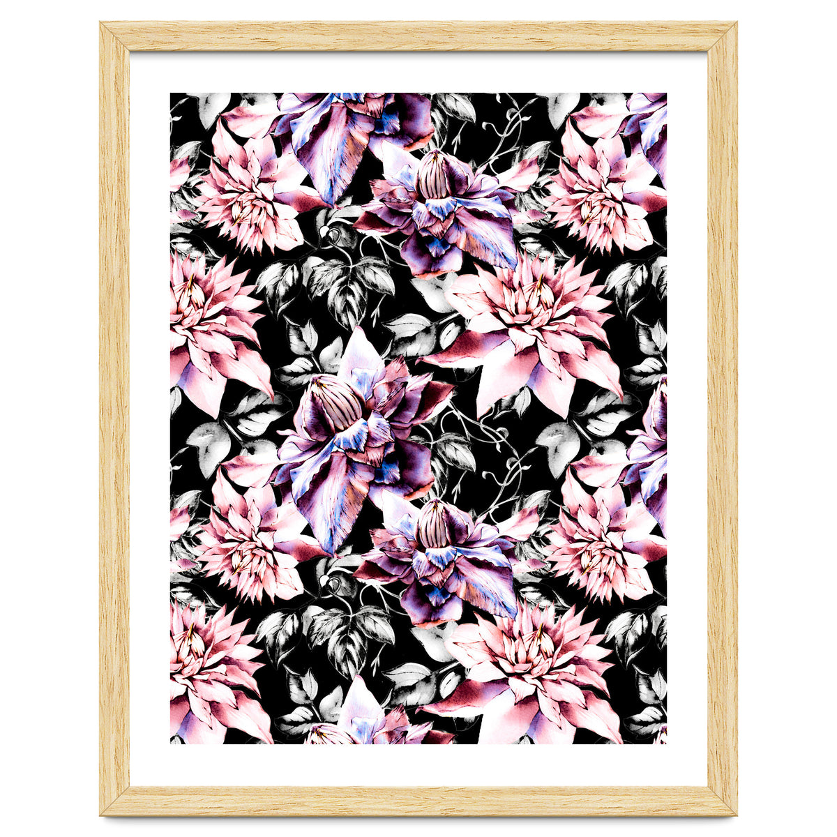 Pink bloom in the dark