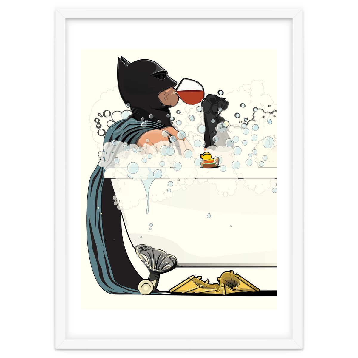 Batman in the Bath, funny Bathroom Humour