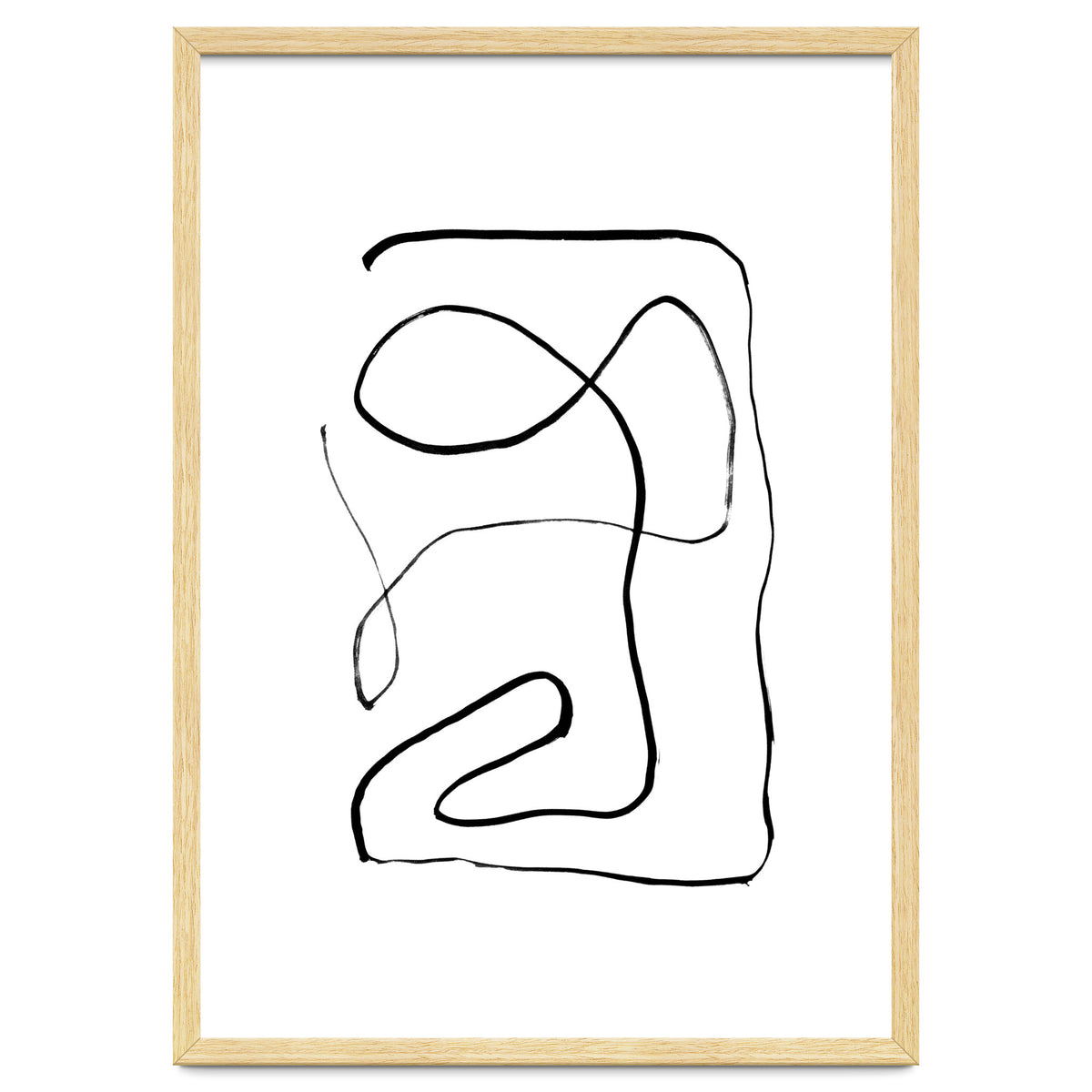 Mid-Century Line Art Print #2