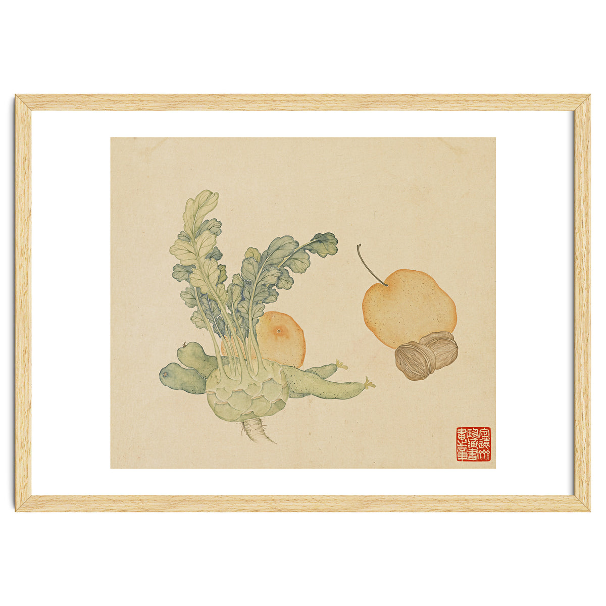 Wang Chengpi ~flowers And Vegetables, Vegetables, Fruits, Epiphyllum, Pears, Peppers