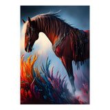 Elegant Prismatic Arabian Horse Digital Art (Print Only) thumbnail