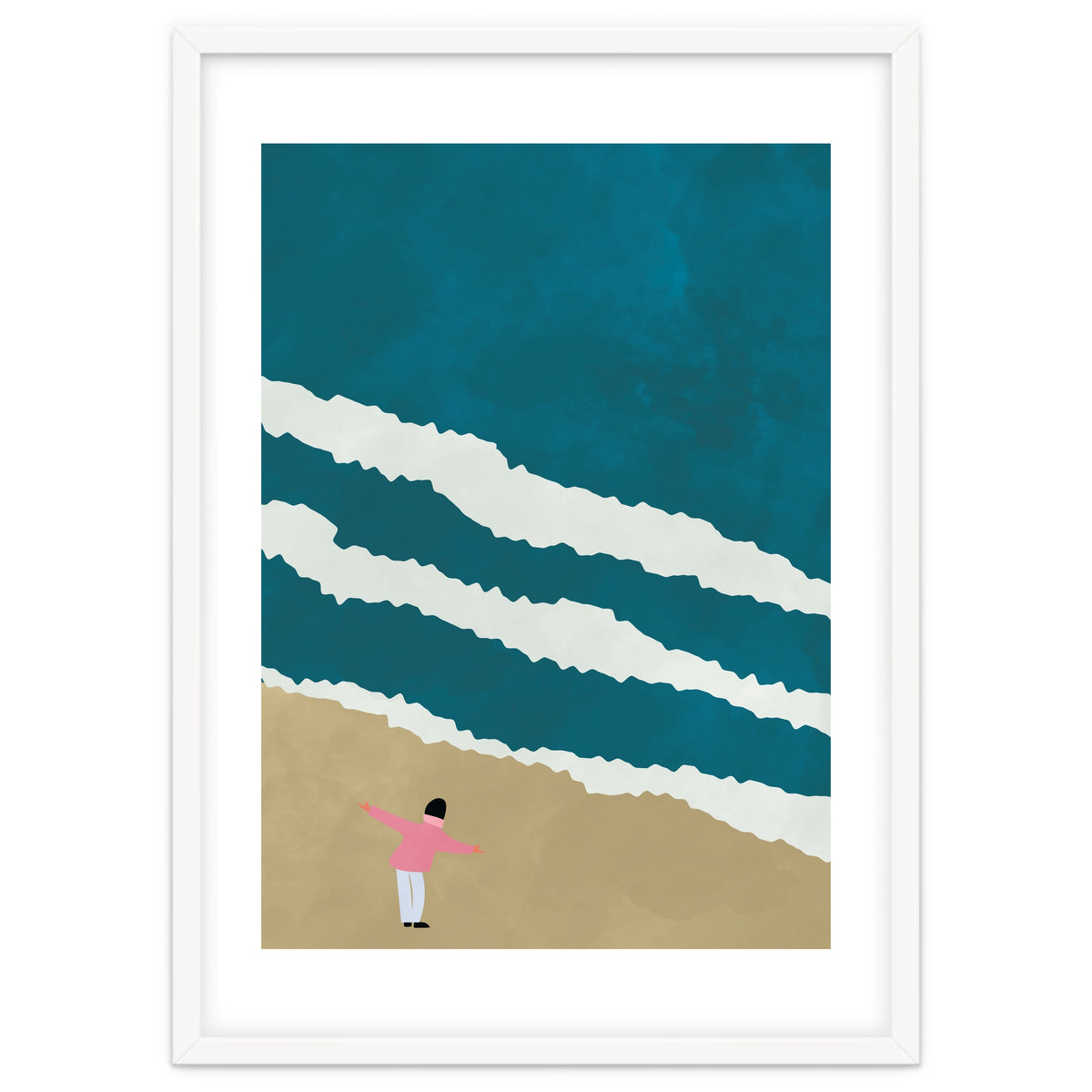 Minimalist Beach Illustration