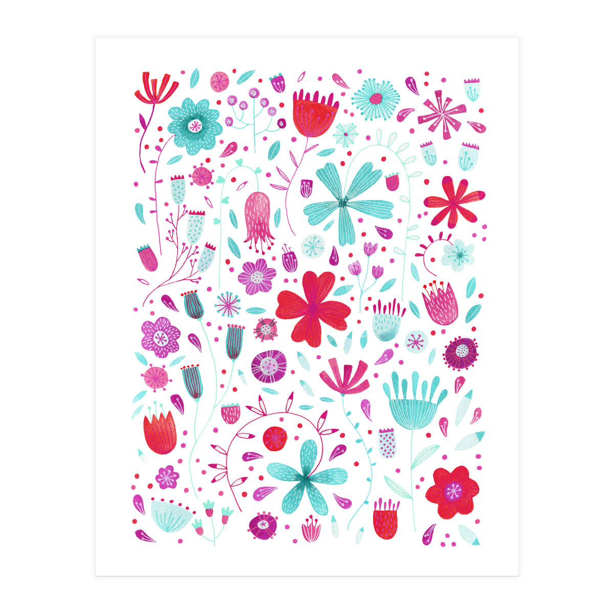 English Meadow Teal (Print Only)