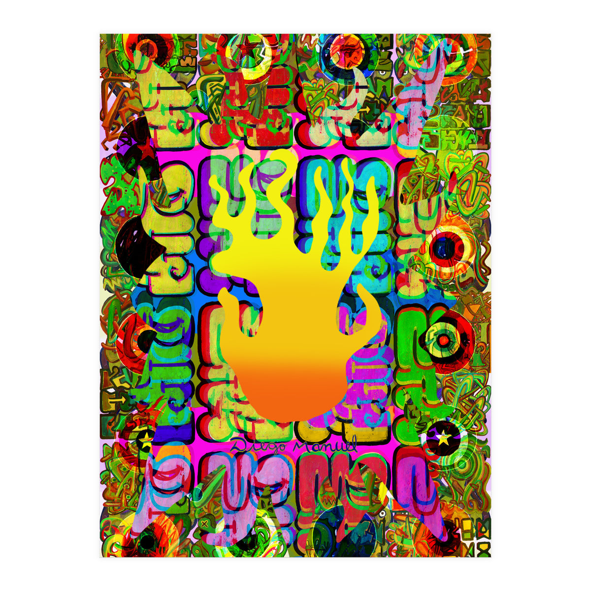 Fuego Y Graffiti 5 (Print Only)