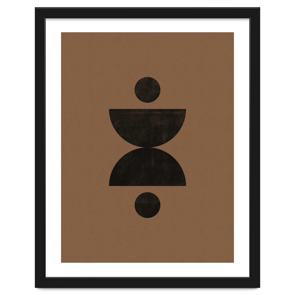 Mid-Century Modern No.27 - Woodblock Print