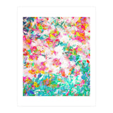 Painted Joy | Abstract Botanical Floral Nature Painting | Spring Meadow Garden (Print Only) thumbnail