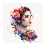 Watercolor Tropical Woman #19 (Print Only) thumbnail