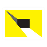 Geometric Shapes No. 20 - yellow, black & grey (Print Only) thumbnail