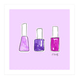 Nail Polish Watercolour | Purple (Print Only) thumbnail