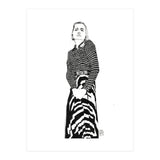 Untitled #40 - Woman in striped skirt (Print Only) thumbnail