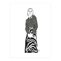 Untitled #40 - Woman in striped skirt (Print Only)