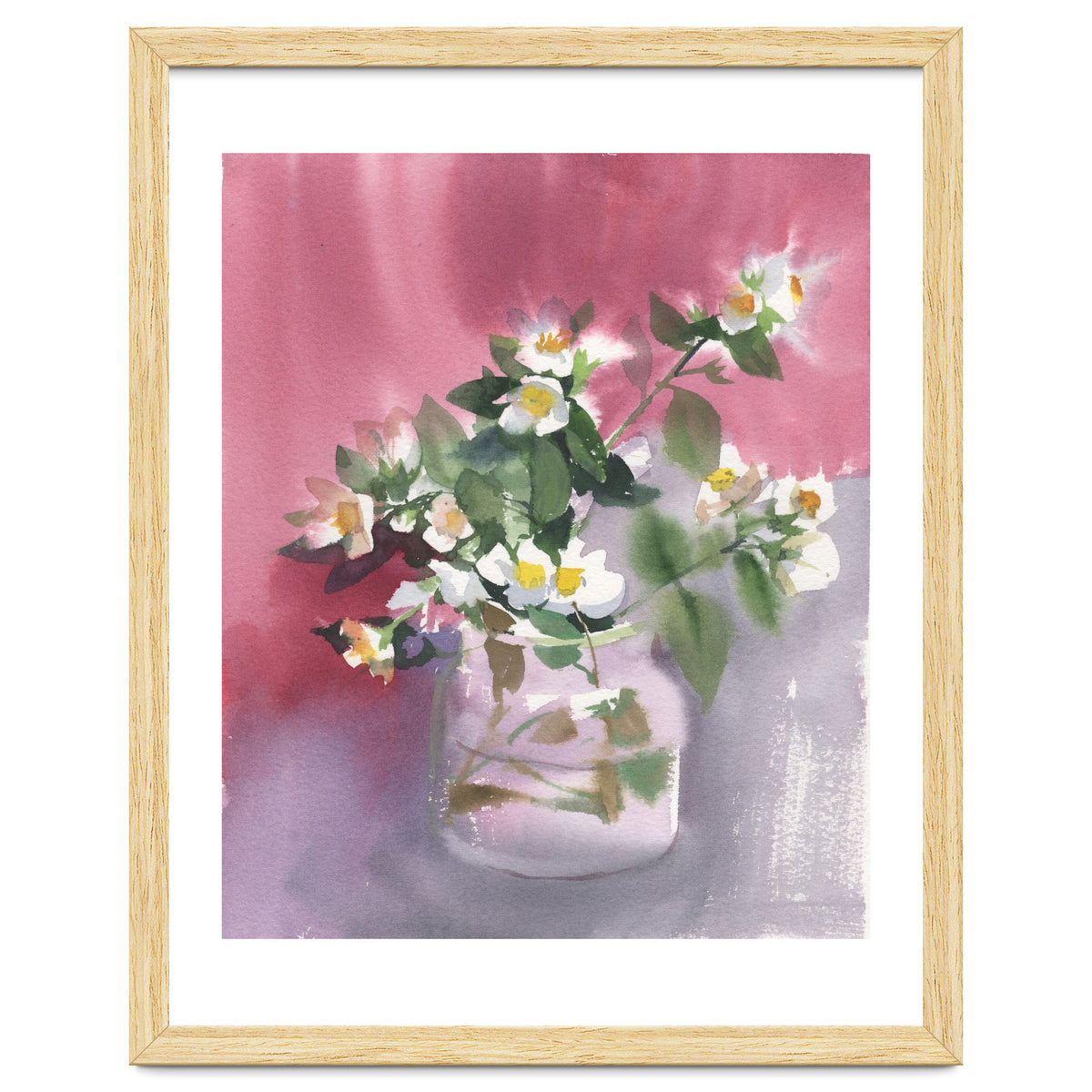 Flowers watercolor painting