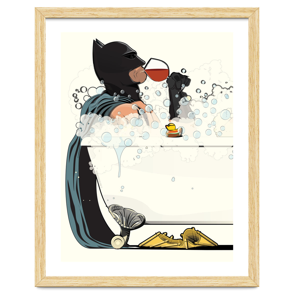 Batman in the Bath, funny Bathroom Humour