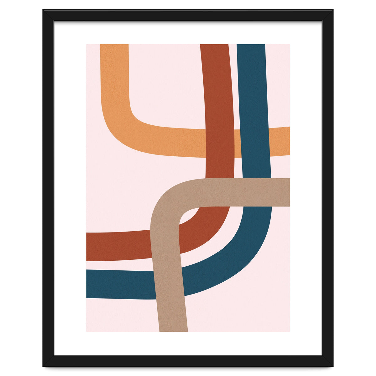 Abstract Colorful Line Art I