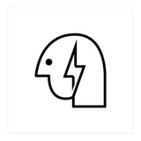 Head Lightning_White (Print Only) thumbnail