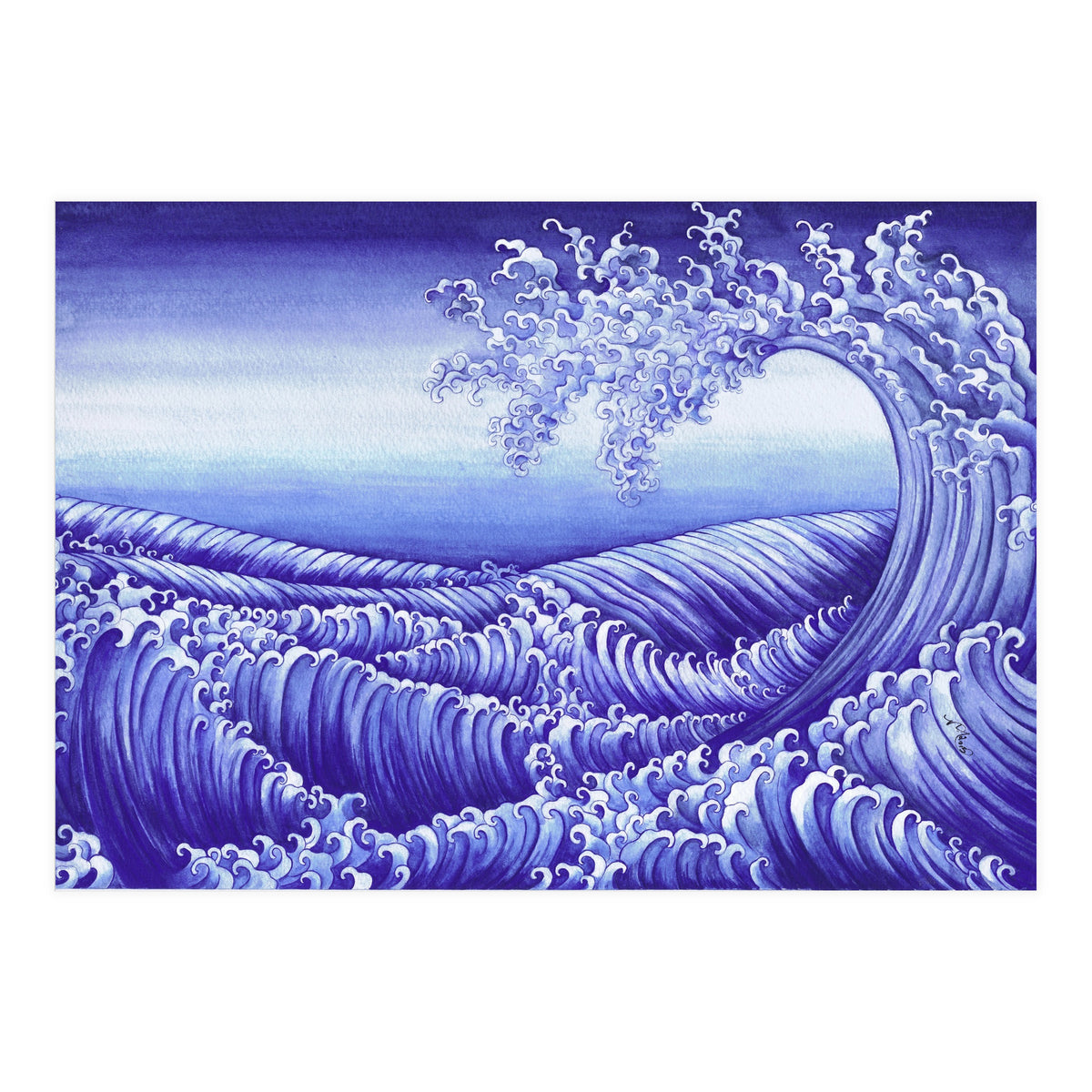 Turbulent Water Triptych part 3 (Print Only)