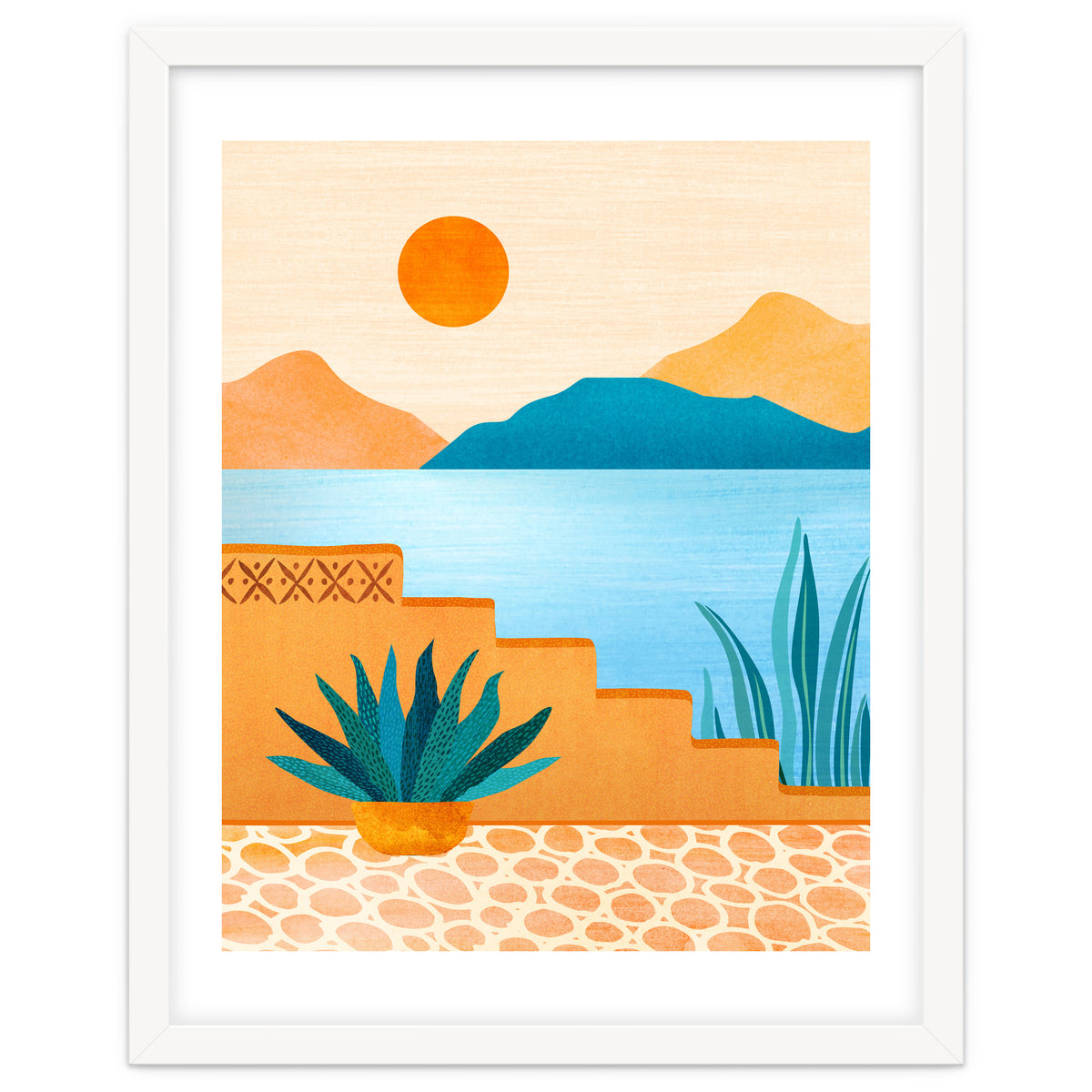 Baja Landscape Illustration