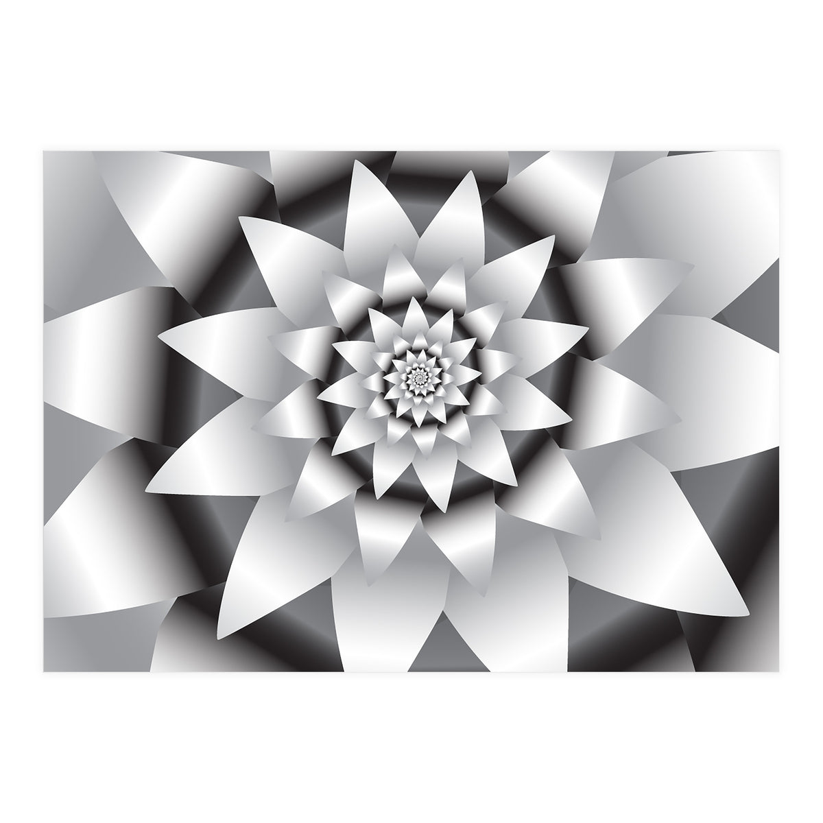Abstract Modern Flower Design Art (Print Only)
